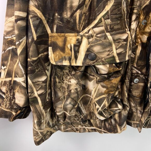Dickies Men’s 2XL Insulated Camouflage Hooded Jacket Full Zip Workwear FLAW - Picture 2 of 12